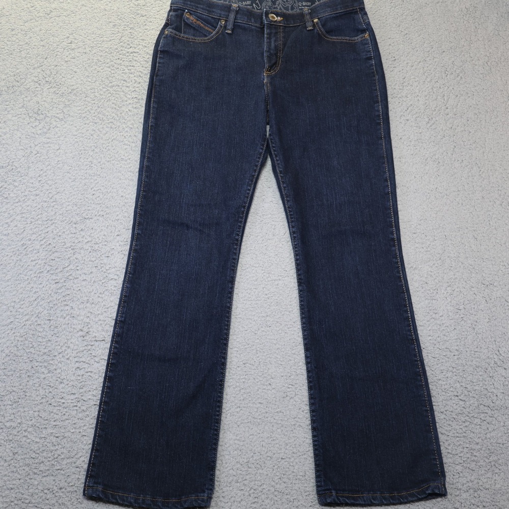 Wrangler Q-Baby Ultimate Riding Jeans Dark Wash Bootcut Denim WRQ20DD 11/12x32